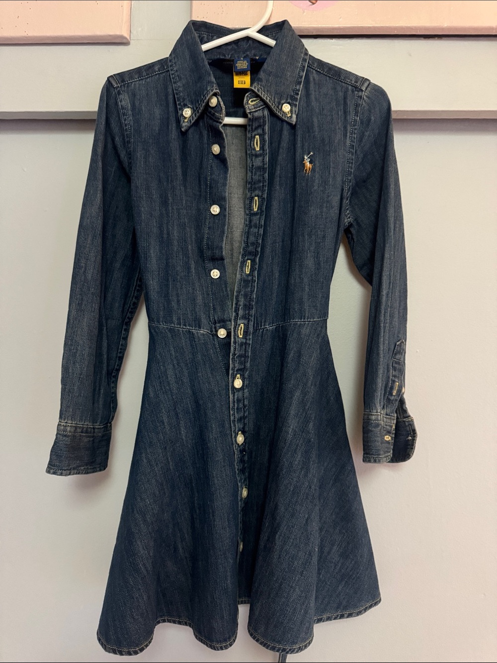 Ralph Lauren Indigo Denim Button-Front Dress